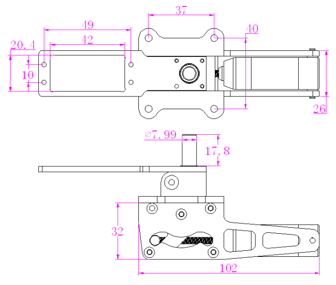 JP Hobby Alloy Electric Retracts Set (3 retracts) with Brake wheel For 12-17KG turbo jet Plane