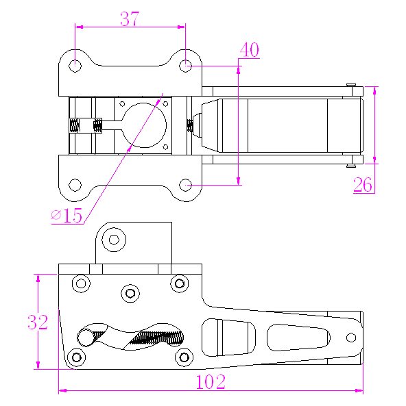 JP Hobby Alloy Electric Retracts Set (3 retracts) with Brake wheel For 12-17KG turbo jet Plane