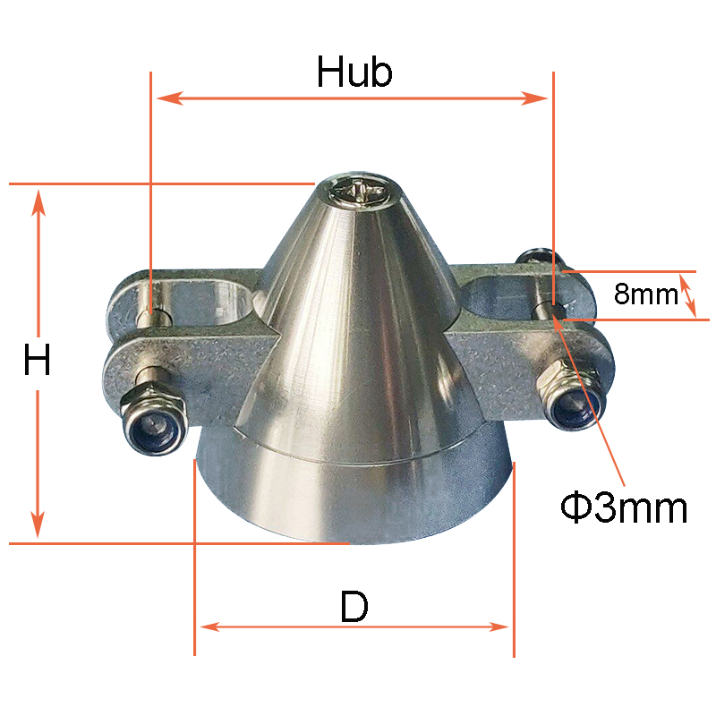 CNC Aluminum Alloy Folding Propeller Spinner D28-48 Shaft 3.0/3.17/4.0/5.0/6.0mm for RC Fixed Wing Glider