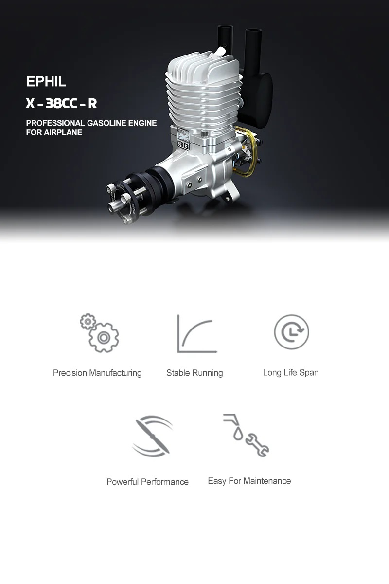 EPHIL X-Series 38cc-R Gasoline Engine