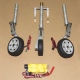 JP Hobby Aluminum Alloy Anti-Vibration Landing Gear with Brake wheel