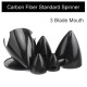 Carbon Fiber Standard Spinner For 3 Blades With Back Plate 3K Processing 1.75inch to 7inch