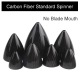 Carbon Fiber Standard Spinner No Blade Mouth With Back Plate 3K Processing 1.75inch to 7inch