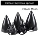 Cone Carbon Fiber Spinner 2 blades Glossy Surface With Alu Back Plate 2.75inch 3inch 3.5inch 4inch 4.5inch  5inch 5.5inch